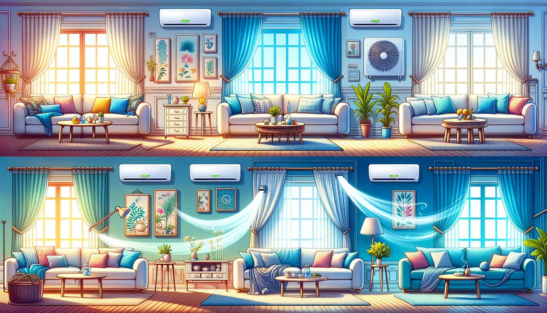 Top Air Conditioners for Large Living Rooms with Powerful Cooling